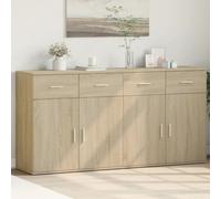 Berkfield Sideboards 2 Pcs Sonoma Oak 79X38X80 Cm Engineered Wood