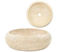 Berkfield Sink 40X12 Cm Marble Cream