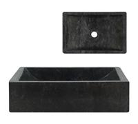 Berkfield Sink 45X30X12 Cm Marble Black