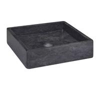 Berkfield Sink Black 40X40X10 Cm Marble