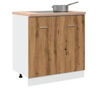 Berkfield Sink Bottom Cabinet Artisan Oak 80X46X81.5 Cm Engineered Wood