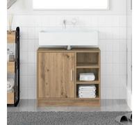 Berkfield Sink Cabinet Artisan Oak 63X29X55 Cm Engineered Wood