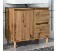 Berkfield Sink Cabinet Artisan Oak 65X33X60 Cm Engineered Wood