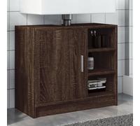 Berkfield Sink Cabinet Brown Oak 63X29X55 Cm Engineered Wood