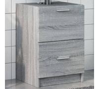 Berkfield Sink Cabinet Grey Sonoma 40X37X59 Cm Engineered Wood