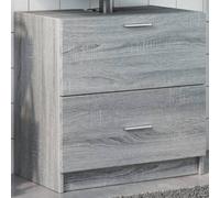 Berkfield Sink Cabinet Grey Sonoma 59X37X59 Cm Engineered Wood