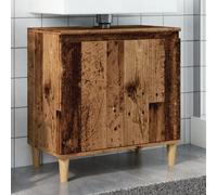 Berkfield Sink Cabinet Old Wood 58X33X60 Cm Engineered Wood