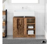 Berkfield Sink Cabinet Old Wood 63X29X55 Cm Engineered Wood