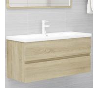Berkfield Sink Cabinet Sonoma Oak 100X38.5X45 Cm Engineered Wood