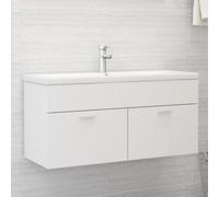 Berkfield Sink Cabinet White 100X38.5X46 Cm Engineered Wood