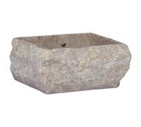 Berkfield Sink Grey 30X30X13 Cm Marble