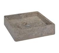 Berkfield Sink Grey 40X40X10 Cm Marble