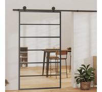 Berkfield Sliding Door With Hardware Set Esg Glass&aluminium 102X205 Cm