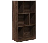 Berkfield Smooth Bookcase Brown Oak 57X28.5X107.5 Cm Engineered Wood
