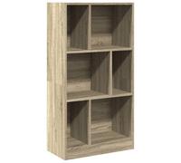 Berkfield Smooth Bookcase Sonoma Oak 57X28.5X107.5 Cm Engineered Wood