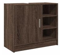 Berkfield Smooth Sink Cabinet Brown Oak 63X29X55 Cm Engineered Wood