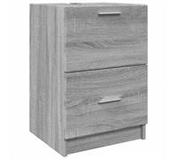 Berkfield Smooth Sink Cabinet Grey Sonoma 40X37X59 Cm Engineered Wood