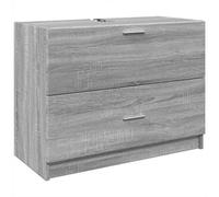 Berkfield Smooth Sink Cabinet Grey Sonoma 78X37X59 Cm Engineered Wood