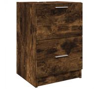 Berkfield Smooth Sink Cabinet Smoked Oak 40X37X59 Cm Engineered Wood