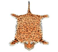 Berkfield Soft Leopard Carpet Plush 139 Cm Brown