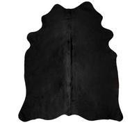 Berkfield Soft Real Cow Hide Rug Black 150X170 Cm