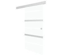 Berkfield Soft Sliding Door With Soft Stops Esg Glass And Aluminium 90X205 Cm