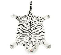 Berkfield Soft Tiger Carpet Plush 144 Cm White