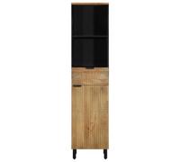 Berkfield Solid Bathroom Cabinet Brown 38X33X160 Cm Solid Wood Mango