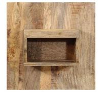 Berkfield Solid Bedside Cabinet 50X27X50 Cm Solid Rough Wood Mango