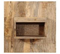 Berkfield Solid Bedside Cabinet 50X27X50 Cm Solid Rough Wood Mango
