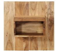 Berkfield Solid Bedside Cabinet 50X27X50 Cm Solid Wood Acacia