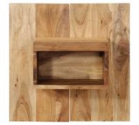 Berkfield Solid Bedside Cabinet 50X27X50 Cm Solid Wood Acacia