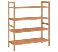 Berkfield Solid Shoe Racks 2 Pcs 69X27X41 Cm Solid Wood Walnut