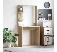 Berkfield Sonoma Oak Computer Desk Sonoma Oak Engineered Wood Medium