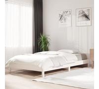 Berkfield Stack Bed White 100X200 Cm Solid Wood Pine