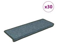 Berkfield Stair Mats 30 Pcs 65X21X4 Cm Dark Green Rectangular Edge