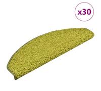 Berkfield Stair Mats 30 Pcs 65X21X4 Cm Green Half Round Large