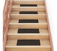 Berkfield Stair Mats Self-Adhesive 30 Pcs 60X25 Cm Dark Brown Rectangular