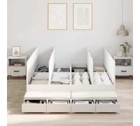 Berkfield Storage Bed Frame White 150X200 Cm