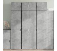 Berkfield Storage Cabinet Concrete Grey 70X42.5X225 Cm Engineered Wood