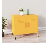 Berkfield Storage Cabinet Mustard Yellow 60X35X56 Cm Steel