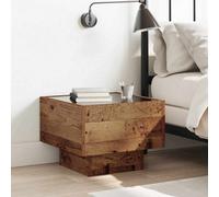 Berkfield Storage Cabinet Old Wood 40 X 40 X 30 Cm Engineered Wood, Glass