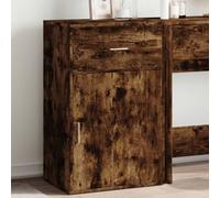 Berkfield Storage Cabinet Smoked Oak 56.5X39X90 Cm Engineered Wood