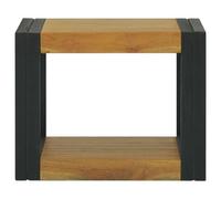 Berkfield Sturdy Bathroom Cabinet 45X45X35 Cm Solid Wood Teak
