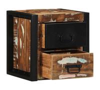 Berkfield Sturdy Bedside Cabinet Multicolour 40X35X40 Cm Solid Wood Reclaimed