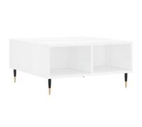 Berkfield Sturdy Coffee Table High Gloss White 60X60X30 Cm Engineered Wood