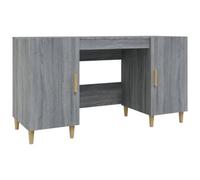 Berkfield Sturdy Desk Grey Sonoma 140X50X75 Cm Engineered Wood