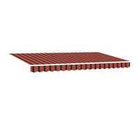 Berkfield Sturdy Retractable Awning Manual Orange And Black 3.5 X 2 M