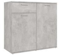Berkfield Sturdy Sideboard Concrete Grey 80X36X75 Cm Engineered Wood