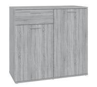 Berkfield Sturdy Sideboard Grey Sonoma 80X36X75 Cm Engineered Wood